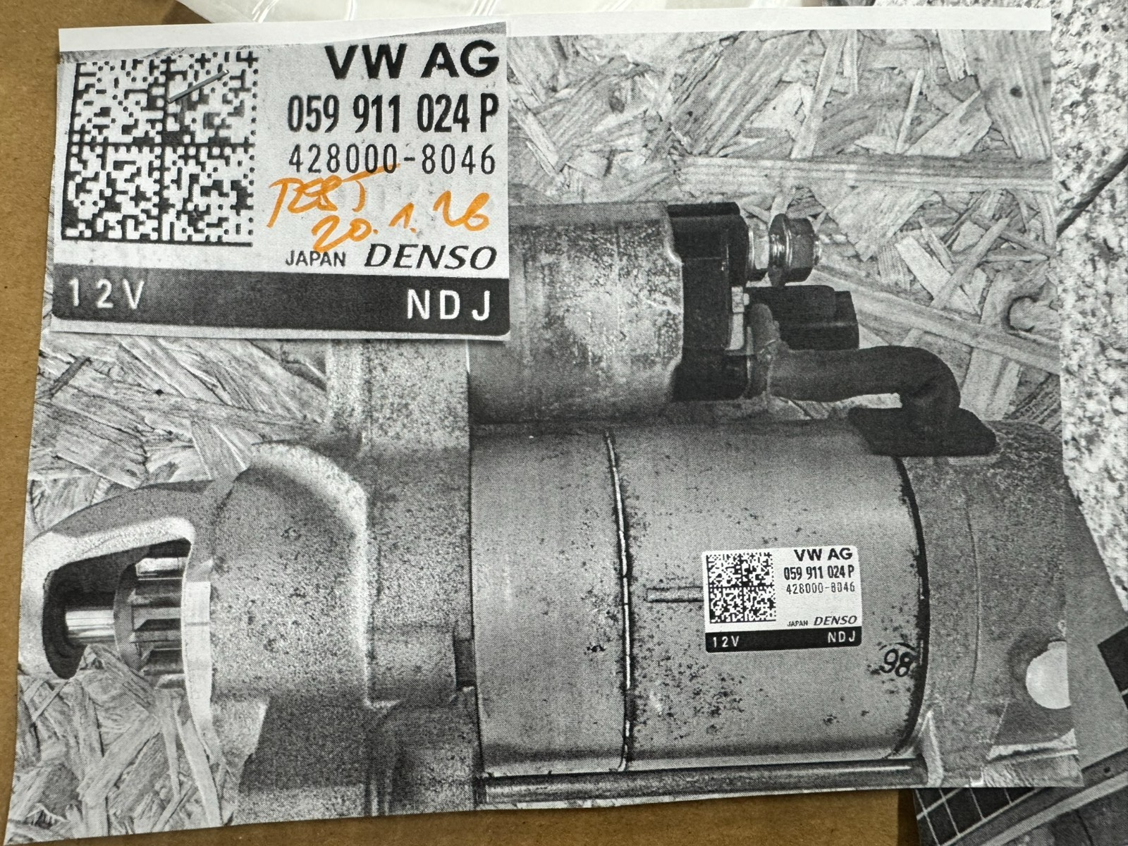 AUDI STARTER ANLASSER A6 A7 A8 3,0 TDI 059911024P Test Car Fast Neu Nur 47 Km! - Obrázek 13