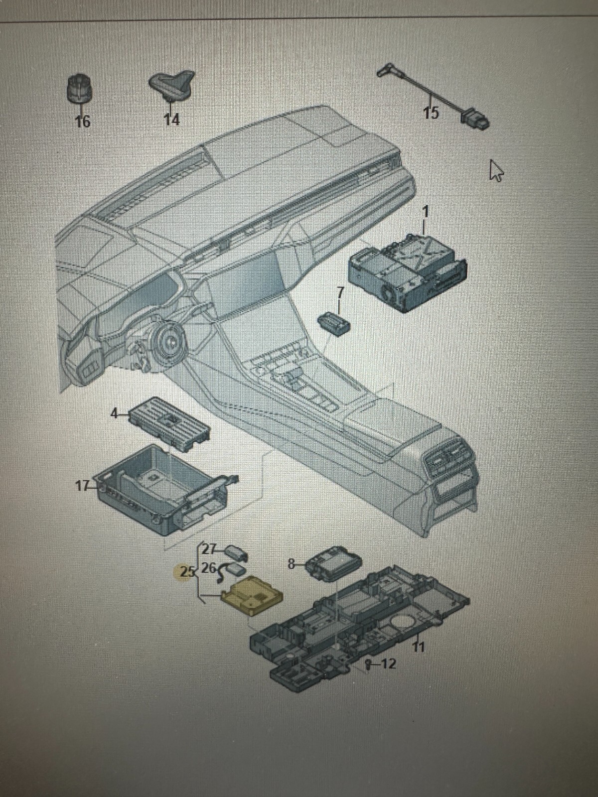 AUDI STEUERGERÄT FÜR NOTRUFMODUL UND KOMMUNIKATIONSEINHEIT 4K2035283L ORIG.NEU! - Obrázek 6