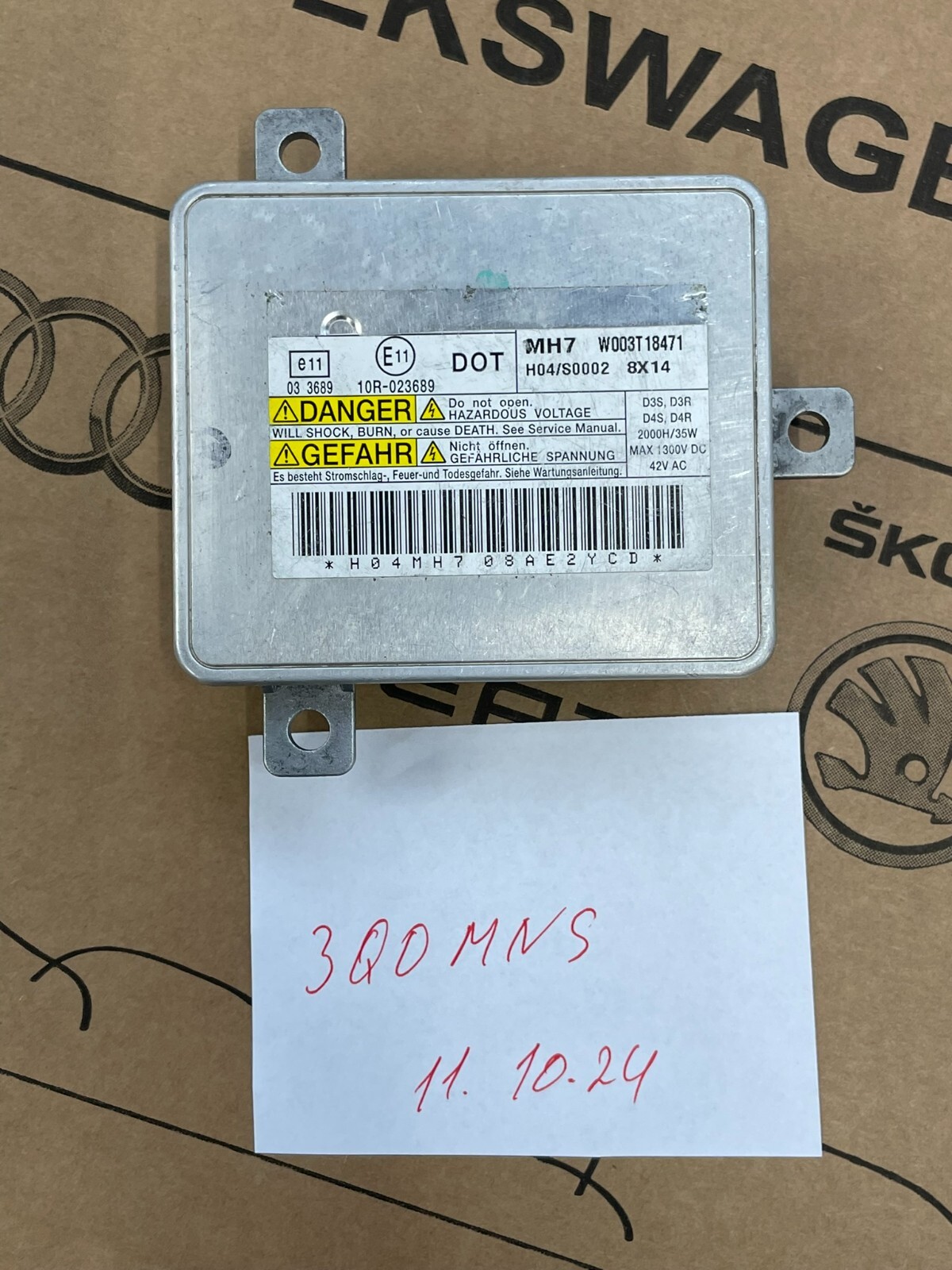 AUDI STEUERGERÄT XENON-SCHEINWERFER W003T18471 - 10R023689 Fast Neu d v Test Car - Obrázek 13