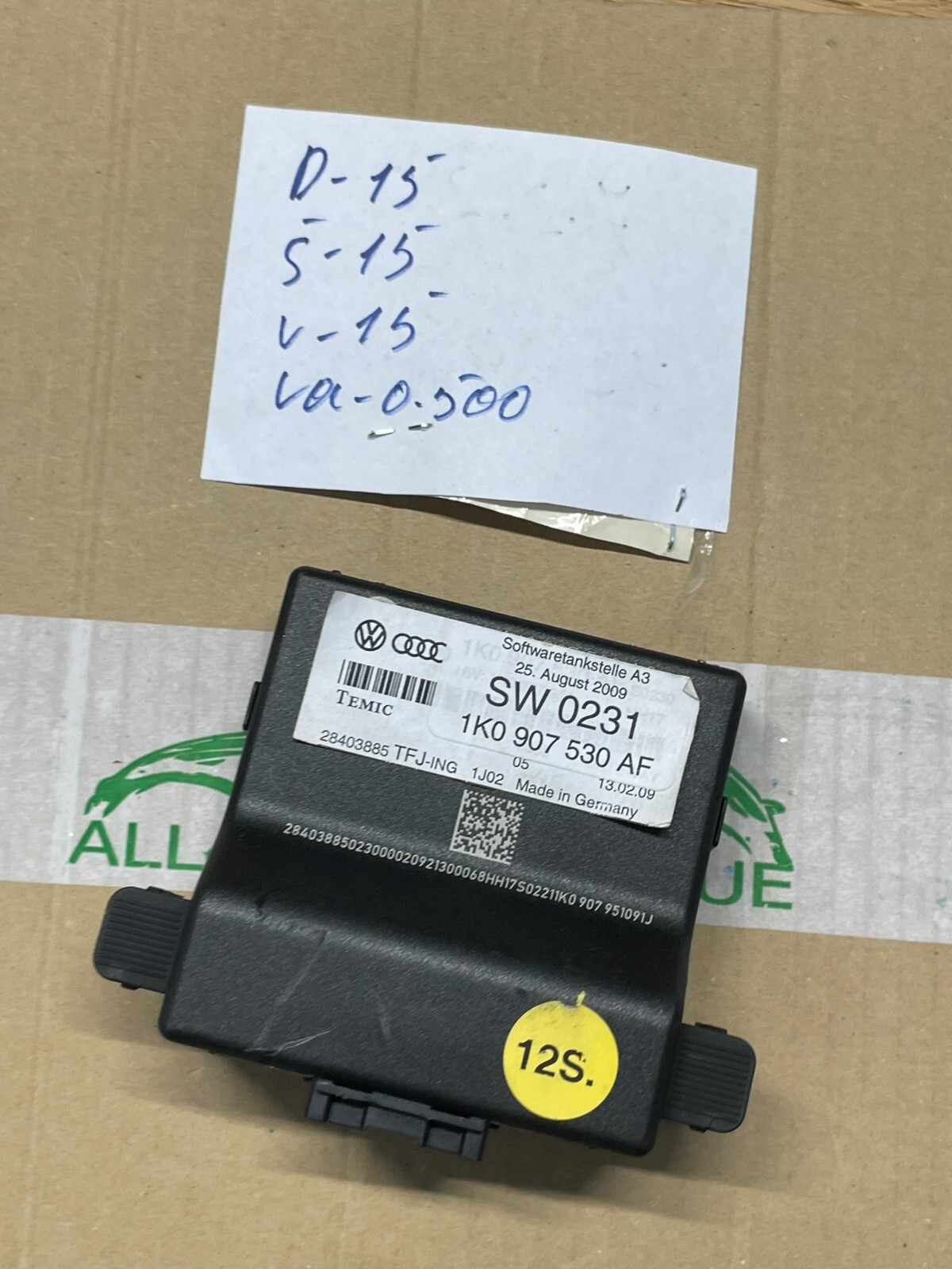 AUDI VW SEAT DIAGNOSEINTERFACE GATEWAY 1K0907530AF = 7N0907530 = 8P0907530A ORIG - Obrázek 13