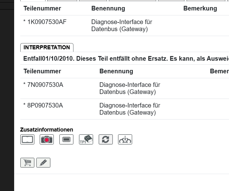 AUDI VW SEAT DIAGNOSEINTERFACE GATEWAY 1K0907530AF = 7N0907530 = 8P0907530A ORIG - Obrázek 8