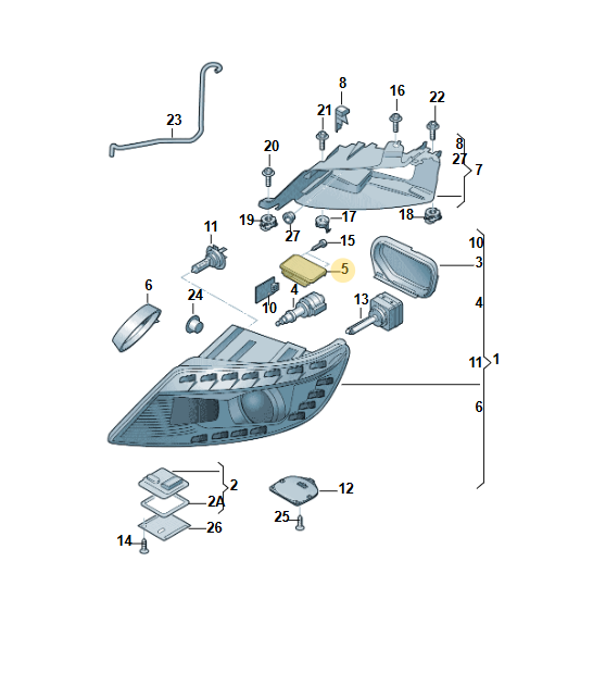 AUDI VW ŠKODA XENON SCHEINWERFER STEUERGERÄT 8K0941597B DEM VOM NEU SCHEINWERFER - Obrázek 4