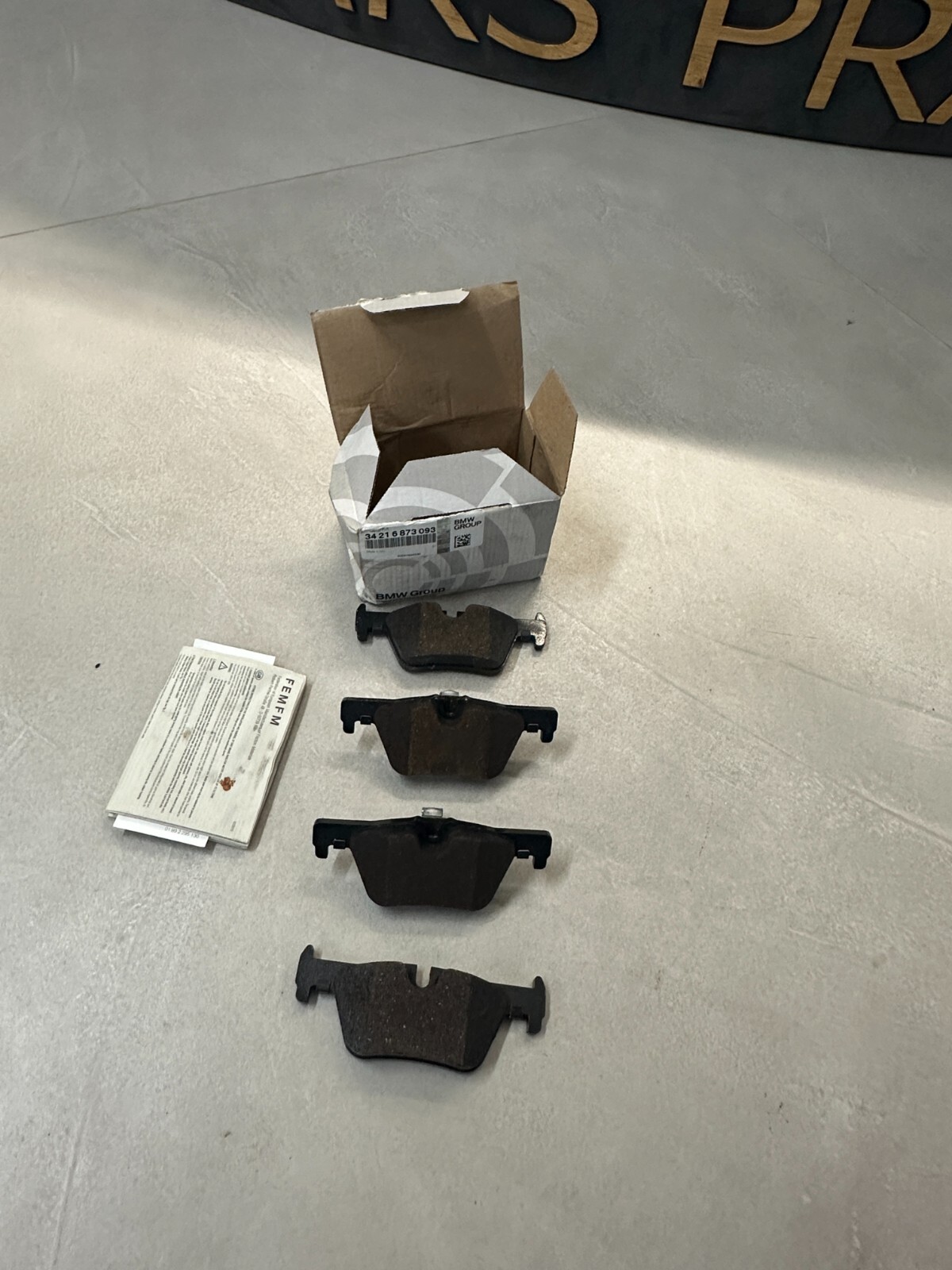 BMW 1,2,3,4 BREMSBELÄGE BREMSBELAGSATZ HINTEN 34216873093-34216850569 ORIGINAL! - Obrázek 5