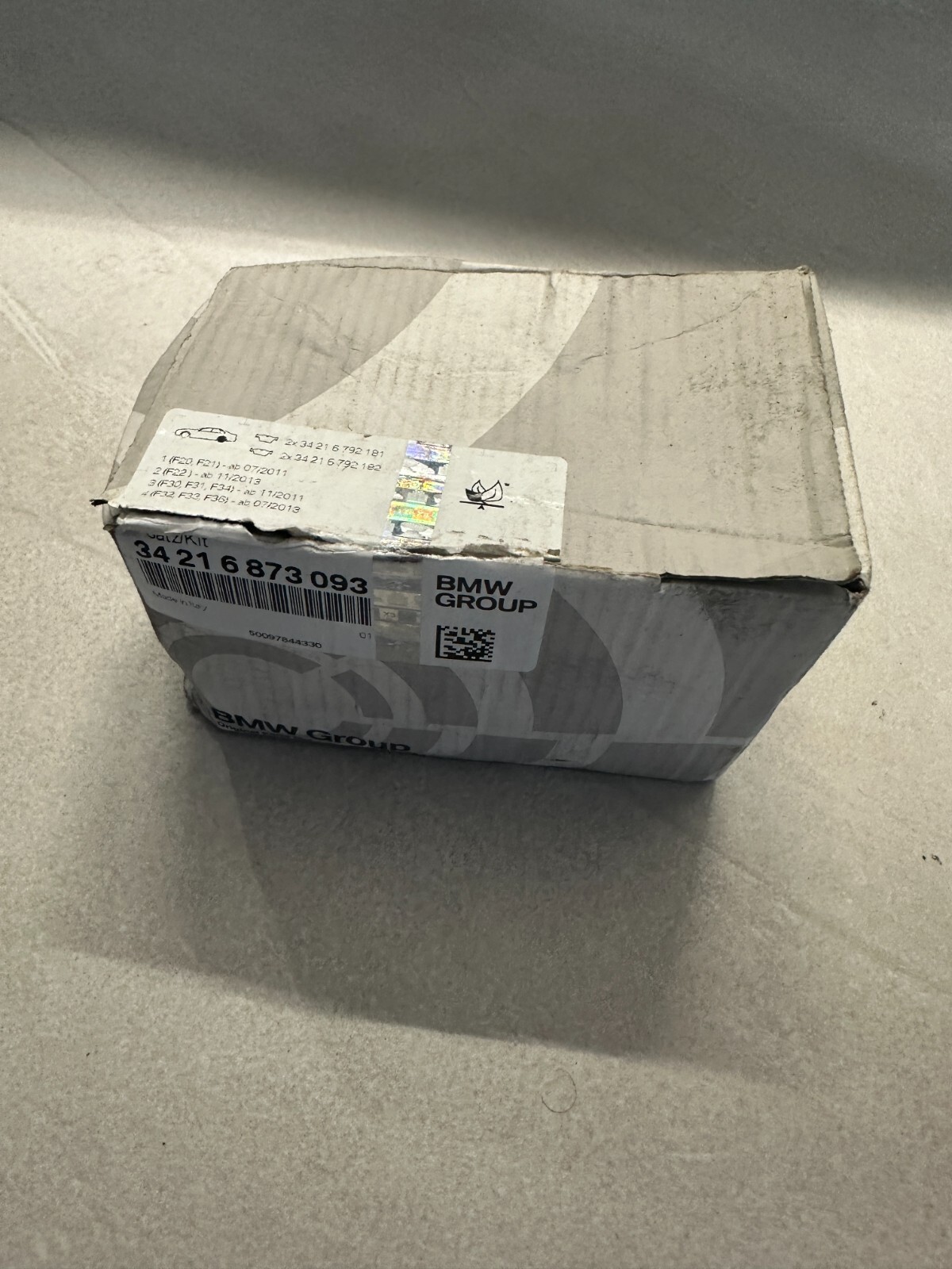 BMW 1,2,3,4 BREMSBELÄGE BREMSBELAGSATZ HINTEN 34216873093-34216850569 ORIGINAL! - Obrázek 8