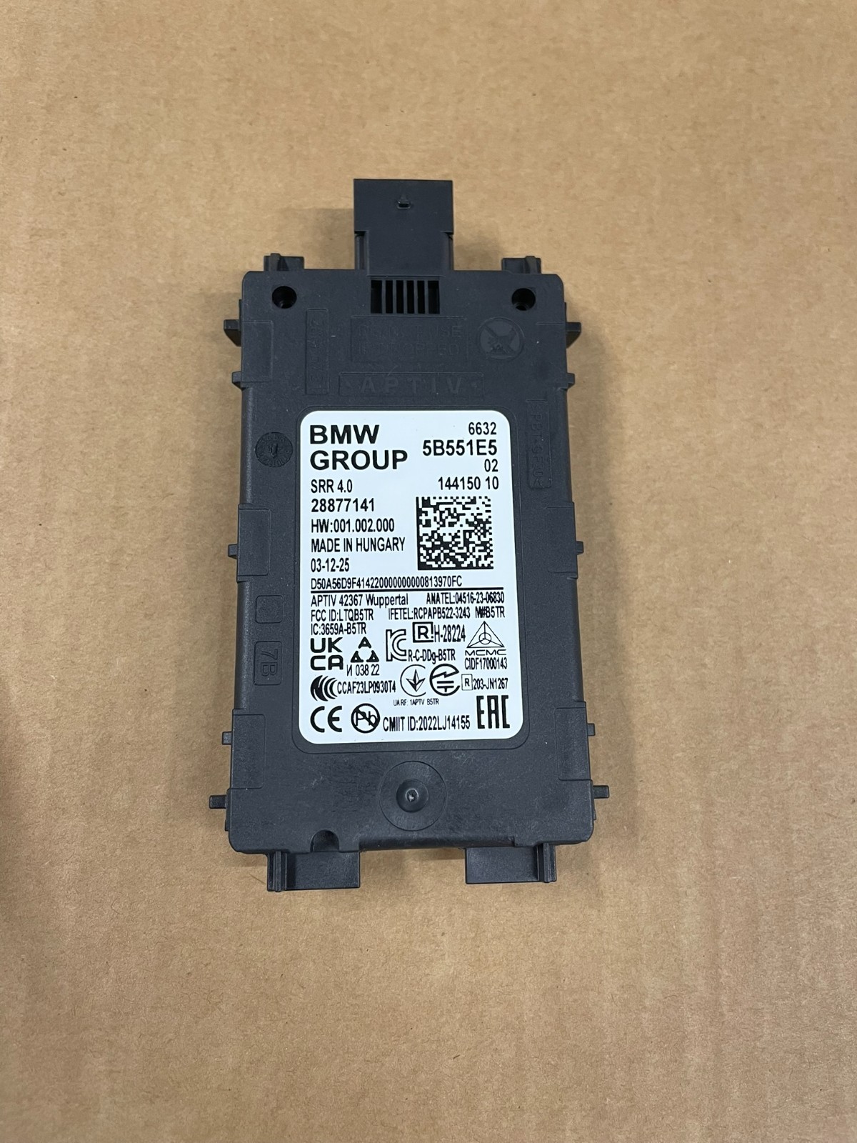 BMW 5 G60, 5 G68, 5 G90, 5 G68 RADARSENSOR TOTWINKEL RADAR 66325B551E5 ORIG NEU