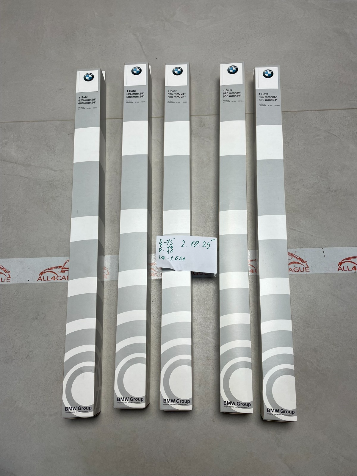 BMW SCHEIBENWISCHERBLÄTTER 61610134601 BMW E31/E32/E34/E38 SATZ ORIGINAL NEU BMW - Obrázek 17