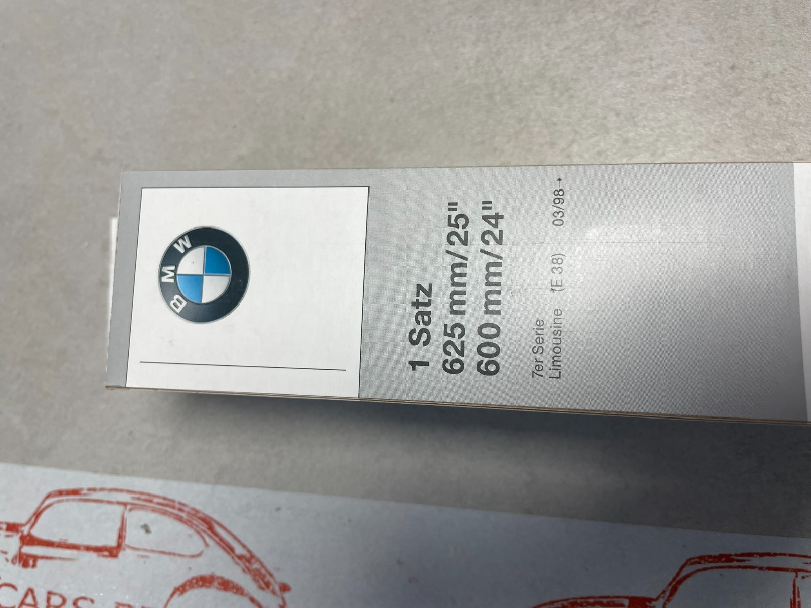 BMW SCHEIBENWISCHERBLÄTTER 61610134601 BMW E31/E32/E34/E38 SATZ ORIGINAL NEU BMW - Obrázek 3