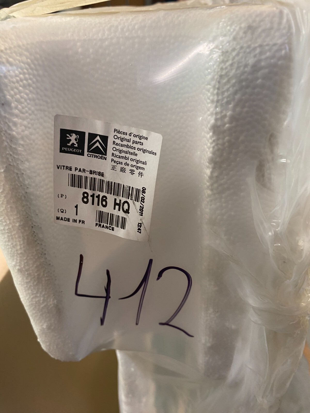 CITROEN C4 4T+5T+COUPE WINDSCHUTZSCHEIBE 8116 HQ ORIG.NEU!!!! - Obrázek 5