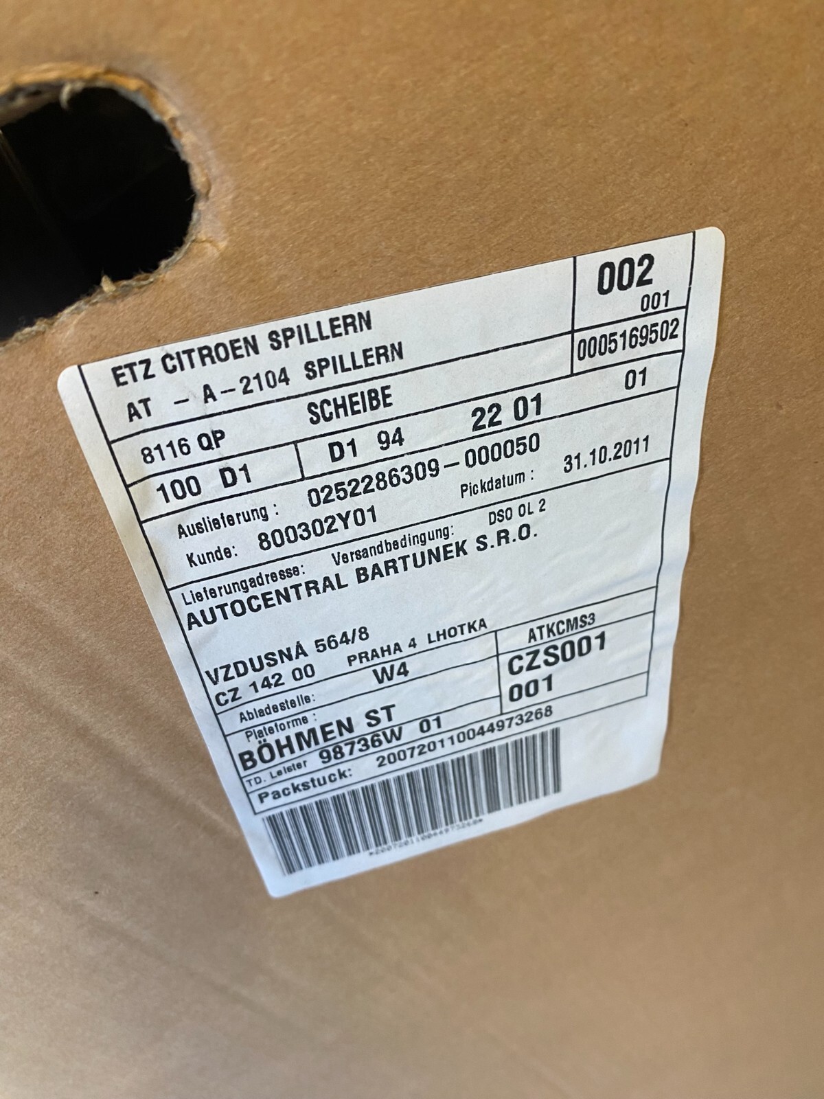 CITROEN PEUGOT FIAT FRONTSCHEIBE WINDSCHUTZSCHEIBE 8116QP -8116 QP 2739AGSV NEW! - Obrázek 6