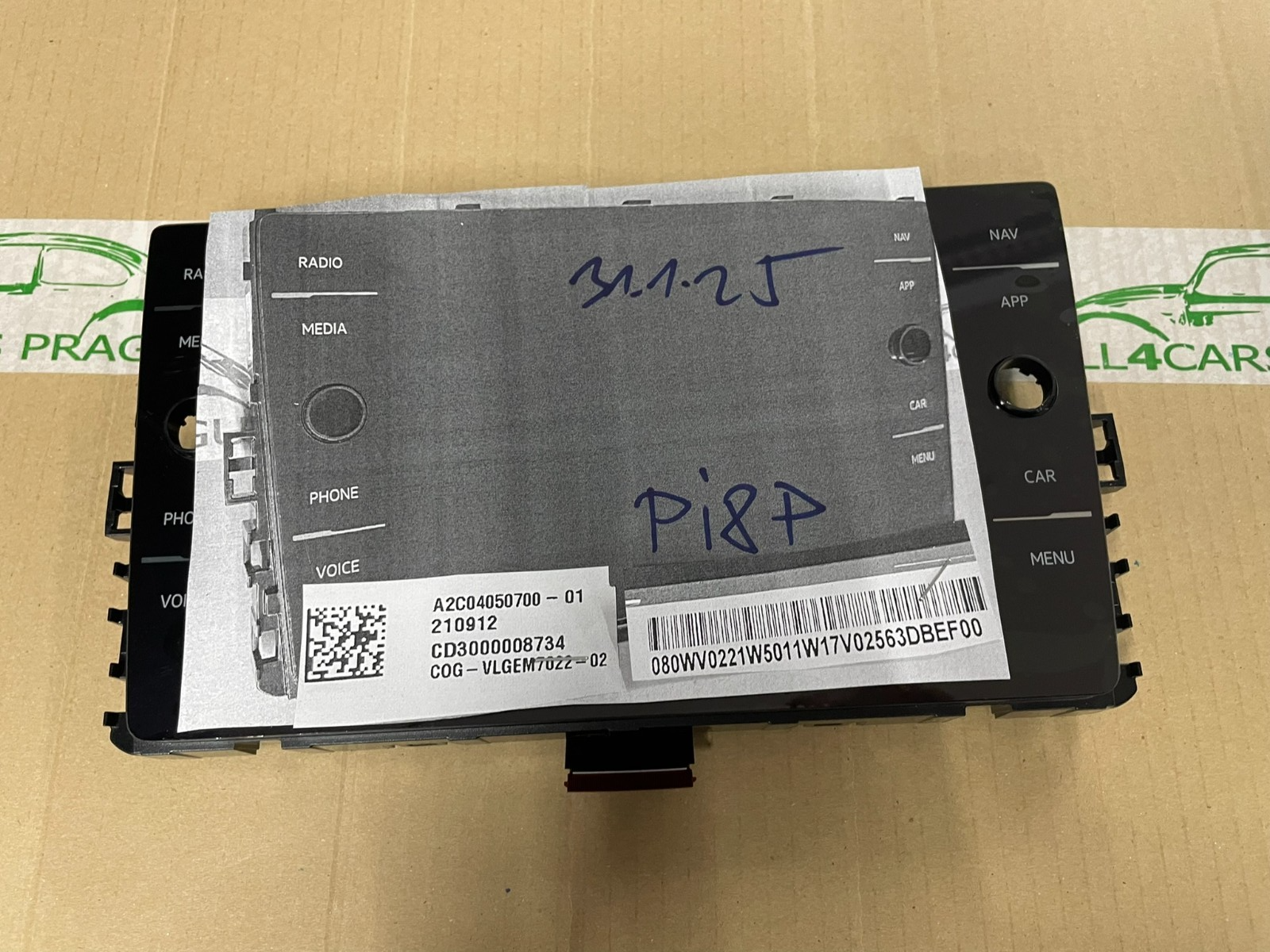 ERSATZTEIL FÜR LCD FÜR VW NAVIGATIONS - RADIO CONTROL PANEL A2C04050700 - 01 - Obrázek 19