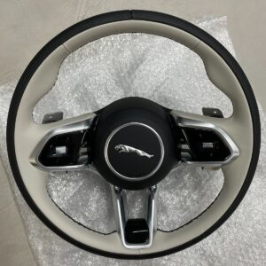 JAGUAR LENKRAD SPORT LEDER MULTIFUNKTION MIT PADELS MIT AIRBAG ORIG.NEU