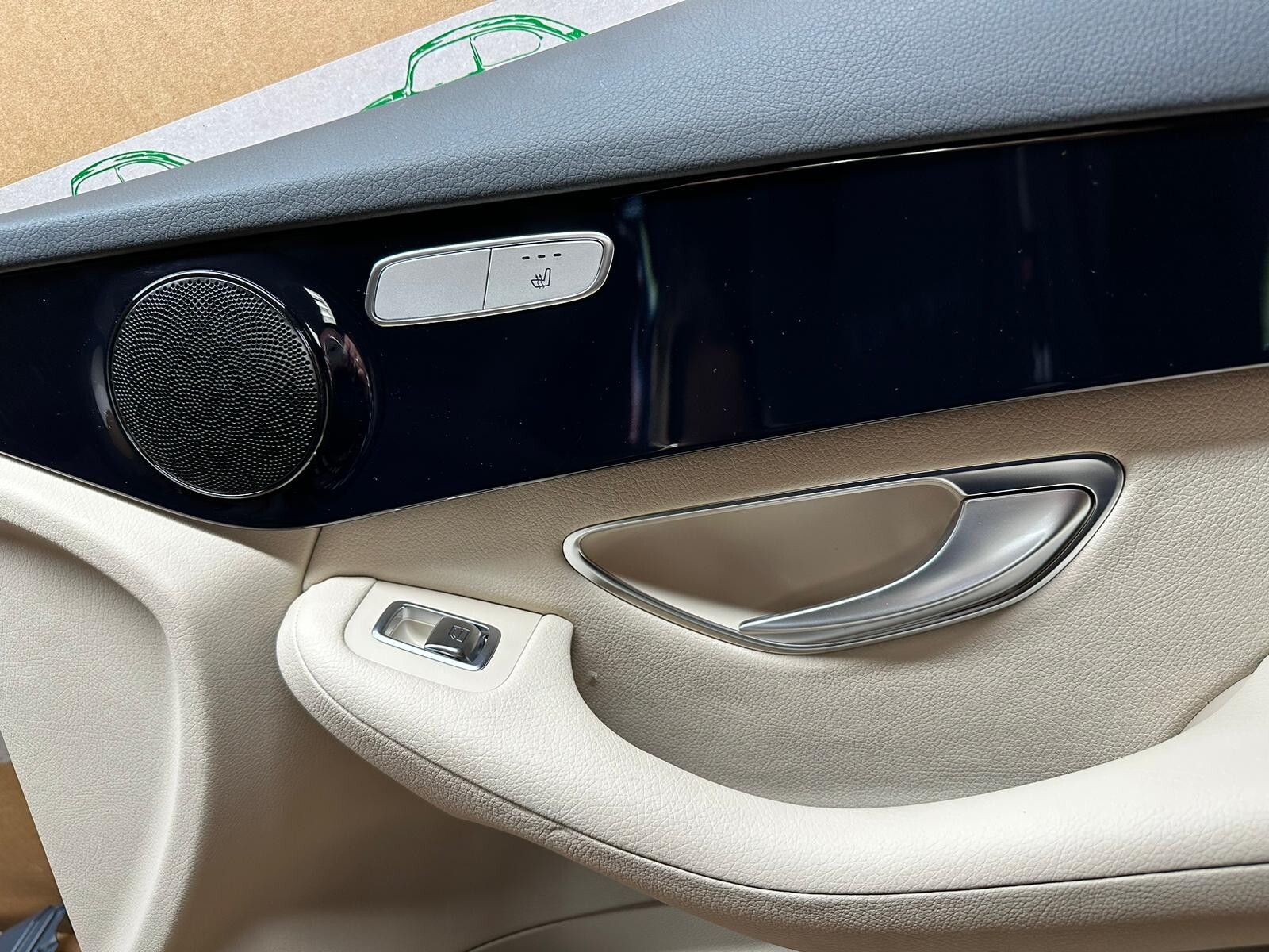 MERCEDES GLC X253 TÜRVERKLEIDUNG VORNE RECHTS SCHWARZ A2057200295 - Obrázek 7