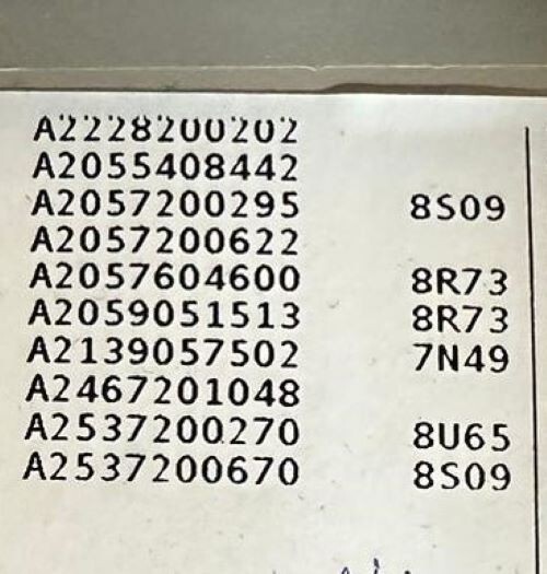 MERCEDES GLC X253 TÜRVERKLEIDUNG VORNE RECHTS SCHWARZ A2057200295 - Obrázek 9