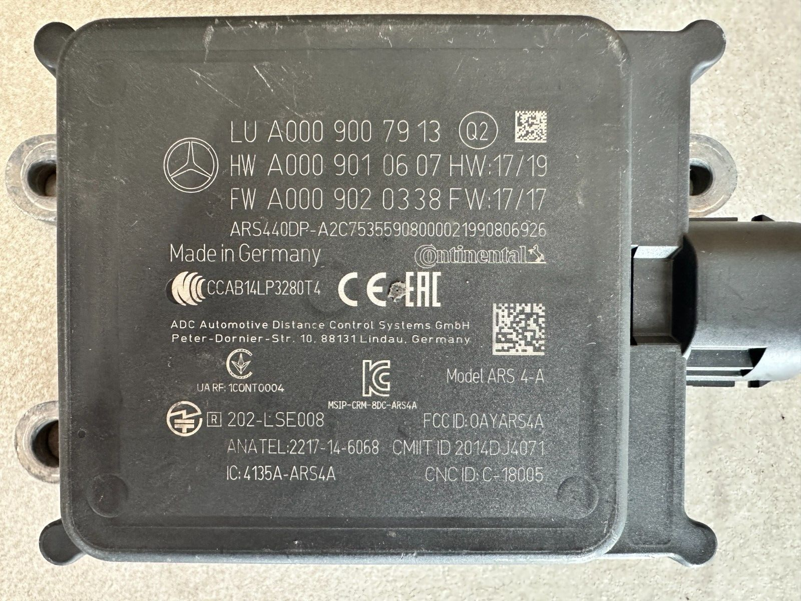 MERCEDES W177 W213 X253 W238 ACC RADAR DISTRONIC A0009007913,A0009010607, NEW!! - Obrázek 9