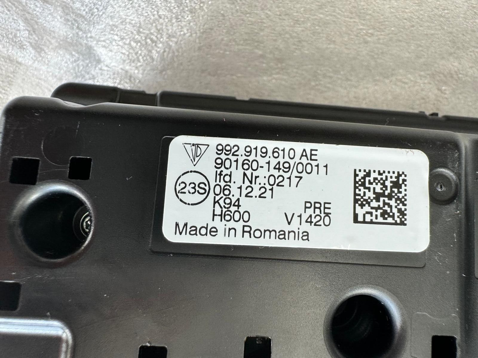 PORSCHE 911 - 992 STEUERGERÄT KLIMAANLAGE HEIZUNGSREGLER 992919610AE ORIG.NEU ! - Obrázek 4