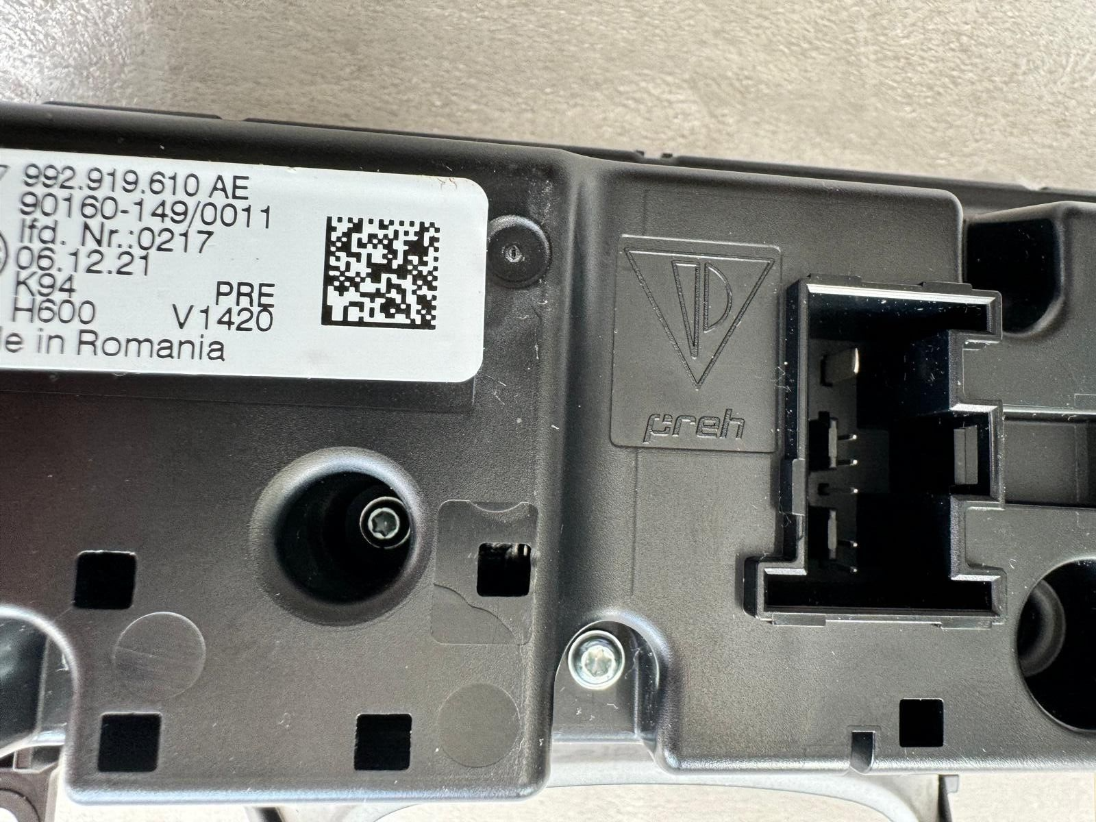 PORSCHE 911 - 992 STEUERGERÄT KLIMAANLAGE HEIZUNGSREGLER 992919610AE ORIG.NEU ! - Obrázek 10