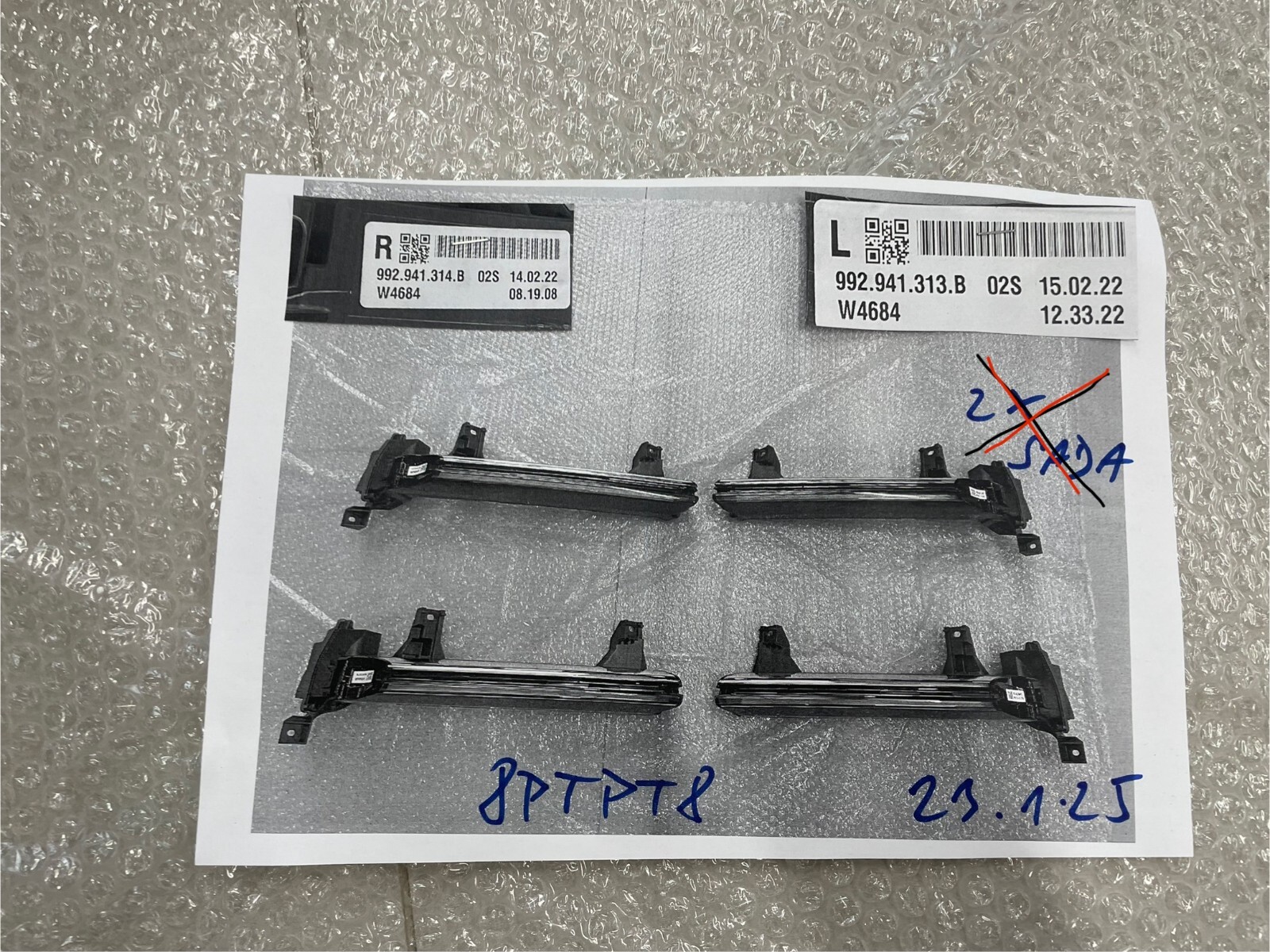 PORSCHE 911 992 TURBO LED TAG FAHRLICHT DAY LIGHT 992941313B - 992941314B NEU - Obrázek 13