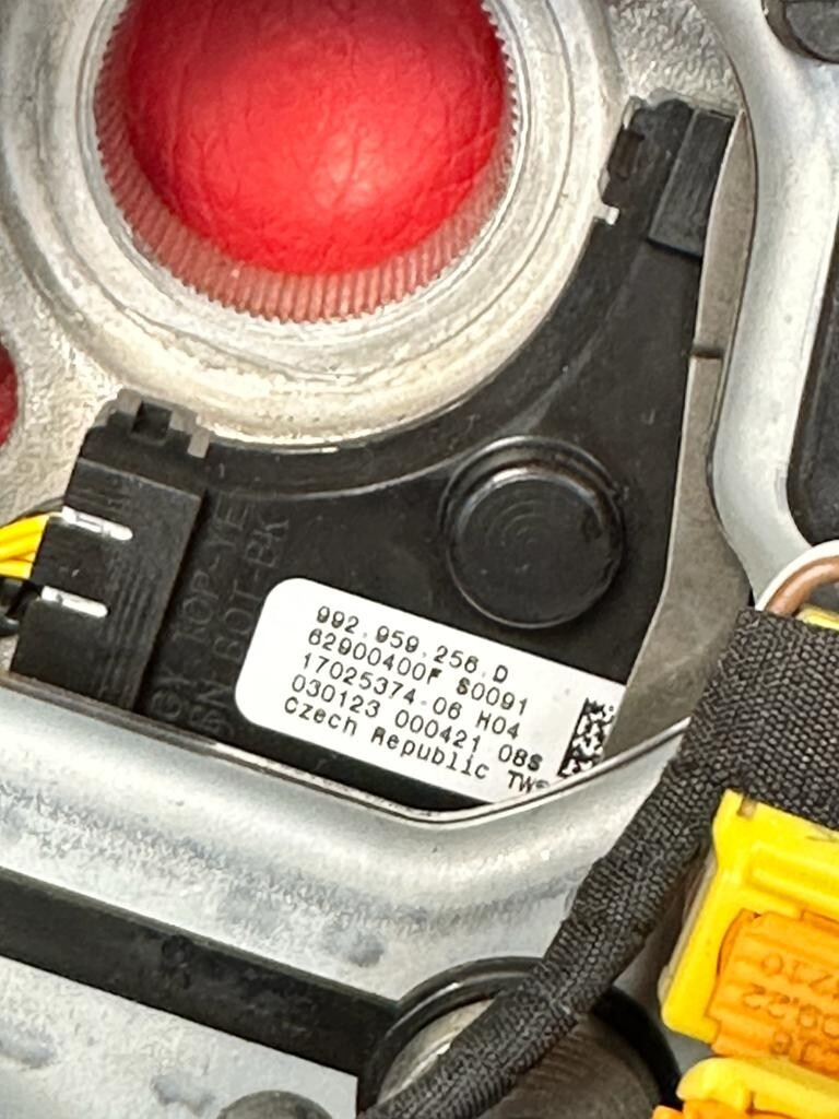 PORSCHE 992 SPORT LEDER LENKRAD KOMPLET PORSCHE STEERING WHEEL COMPLET ORIGINAL - Obrázek 11