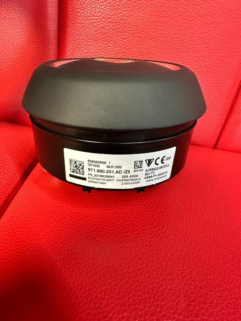 PORSCHE 992 SPORT LEDER LENKRAD KOMPLET PORSCHE STEERING WHEEL COMPLET ORIGINAL - Obrázek 13