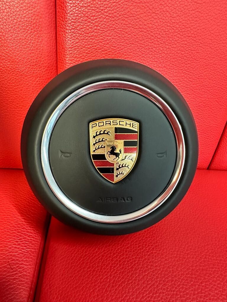 PORSCHE 992 SPORT LEDER LENKRAD KOMPLET PORSCHE STEERING WHEEL COMPLET ORIGINAL - Obrázek 17