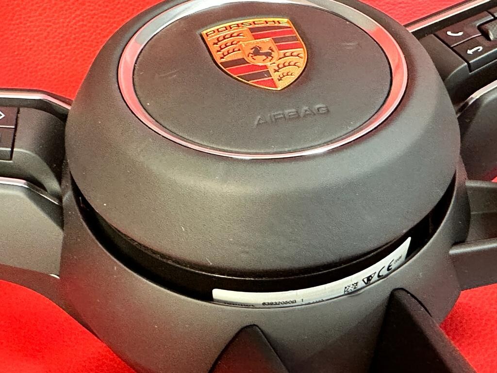 PORSCHE 992 SPORT LEDER LENKRAD KOMPLET PORSCHE STEERING WHEEL COMPLET ORIGINAL - Obrázek 20