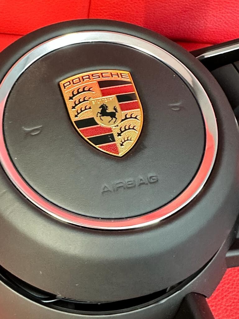 PORSCHE 992 SPORT LEDER LENKRAD KOMPLET PORSCHE STEERING WHEEL COMPLET ORIGINAL - Obrázek 21