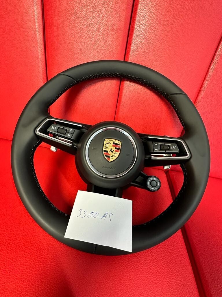 PORSCHE 992 SPORT LEDER LENKRAD KOMPLET PORSCHE STEERING WHEEL COMPLET ORIGINAL - Obrázek 24