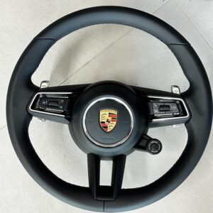PORSCHE 992 SPORT LEDER LENKRAD KOMPLET PORSCHE STEERING WHEEL COMPLET ORIGINAL