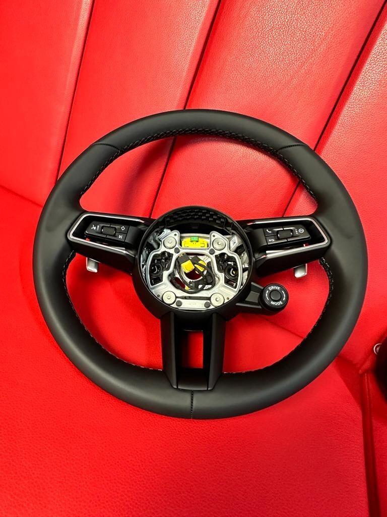PORSCHE 992 SPORT LEDER LENKRAD KOMPLET PORSCHE STEERING WHEEL COMPLET ORIGINAL - Obrázek 7