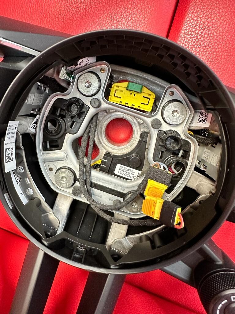 PORSCHE 992 SPORT LEDER LENKRAD KOMPLET PORSCHE STEERING WHEEL COMPLET ORIGINAL - Obrázek 10