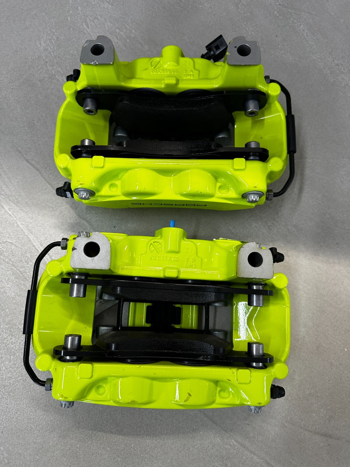 PORSCHE BRAKE CALIPERS GREEN REAR SET L+R COMPLETE 9Y0615403DE+9Y0615404DE NEW ! - Obrázek 15