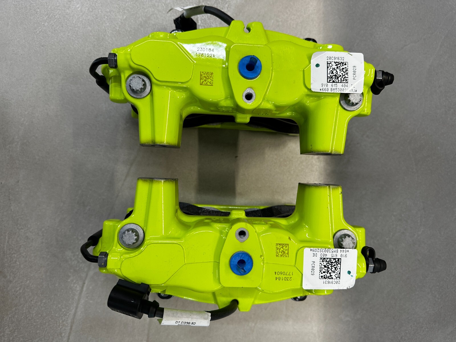 PORSCHE BRAKE CALIPERS GREEN REAR SET L+R COMPLETE 9Y0615403DE+9Y0615404DE NEW ! - Obrázek 19