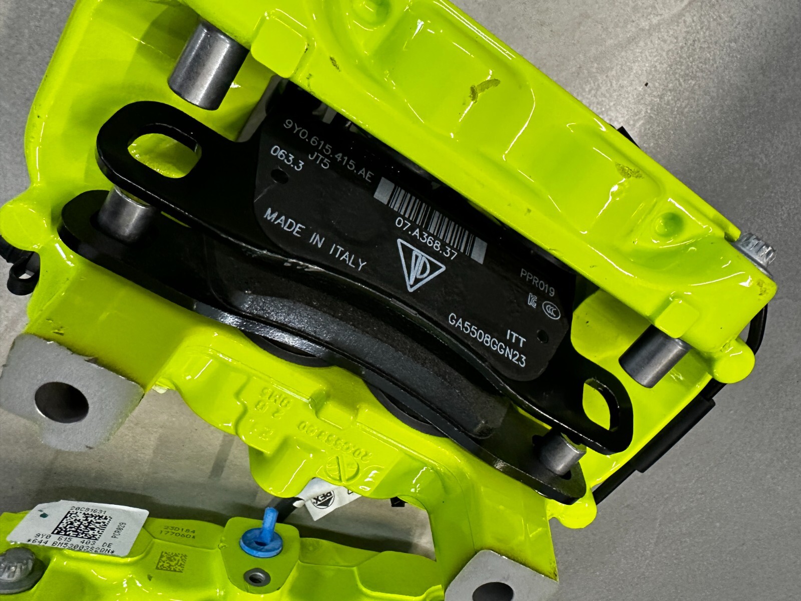 PORSCHE BRAKE CALIPERS GREEN REAR SET L+R COMPLETE 9Y0615403DE+9Y0615404DE NEW ! - Obrázek 3