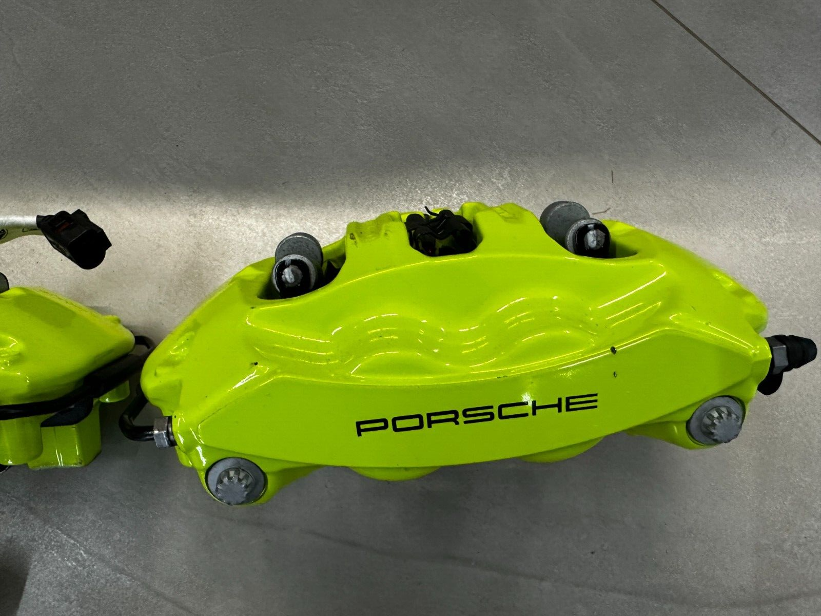 PORSCHE BRAKE CALIPERS GREEN REAR SET L+R COMPLETE 9Y0615403DE+9Y0615404DE NEW ! - Obrázek 24