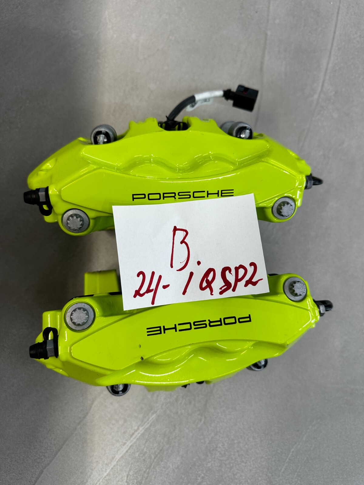 PORSCHE BRAKE CALIPERS GREEN REAR SET L+R COMPLETE 9Y0615403DE+9Y0615404DE NEW ! - Obrázek 25