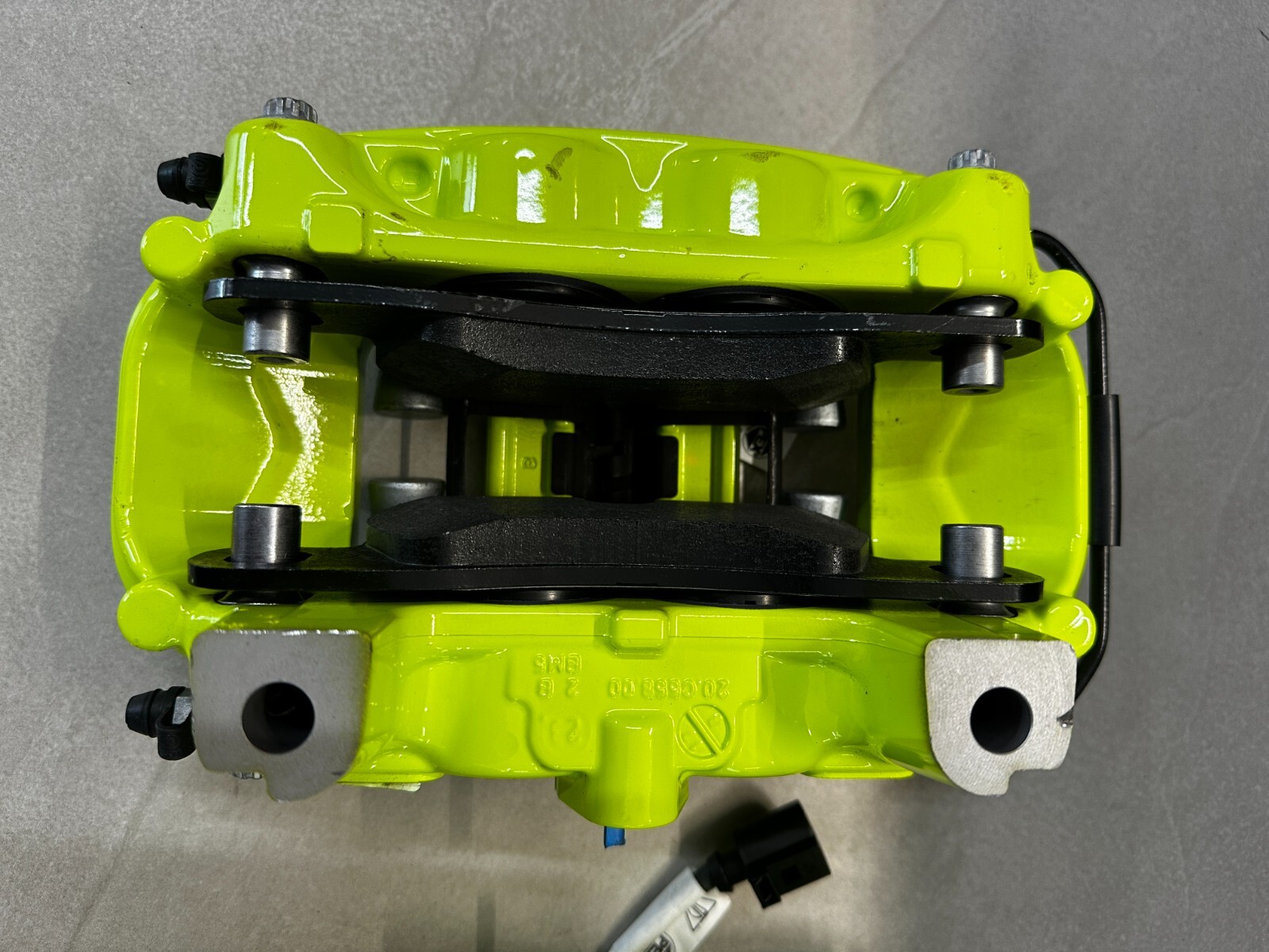 PORSCHE BRAKE CALIPERS GREEN REAR SET L+R COMPLETE 9Y0615403DE+9Y0615404DE NEW ! - Obrázek 4