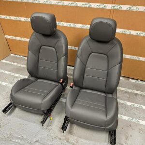 PORSCHE CAYENNE 9Y SITZE SPORT LEDER SITZEN GRAU LEDER VON TEST WAGEN!!