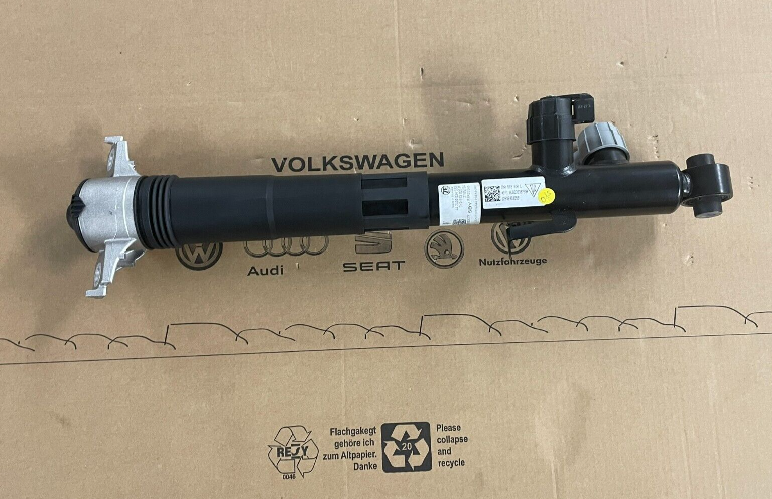 PORSCHE CAYENNE 9YA-2 STOSSDÄMPFER ELEKTRISCH HINTER RECHTS 9Y0513028F ORIG NEU