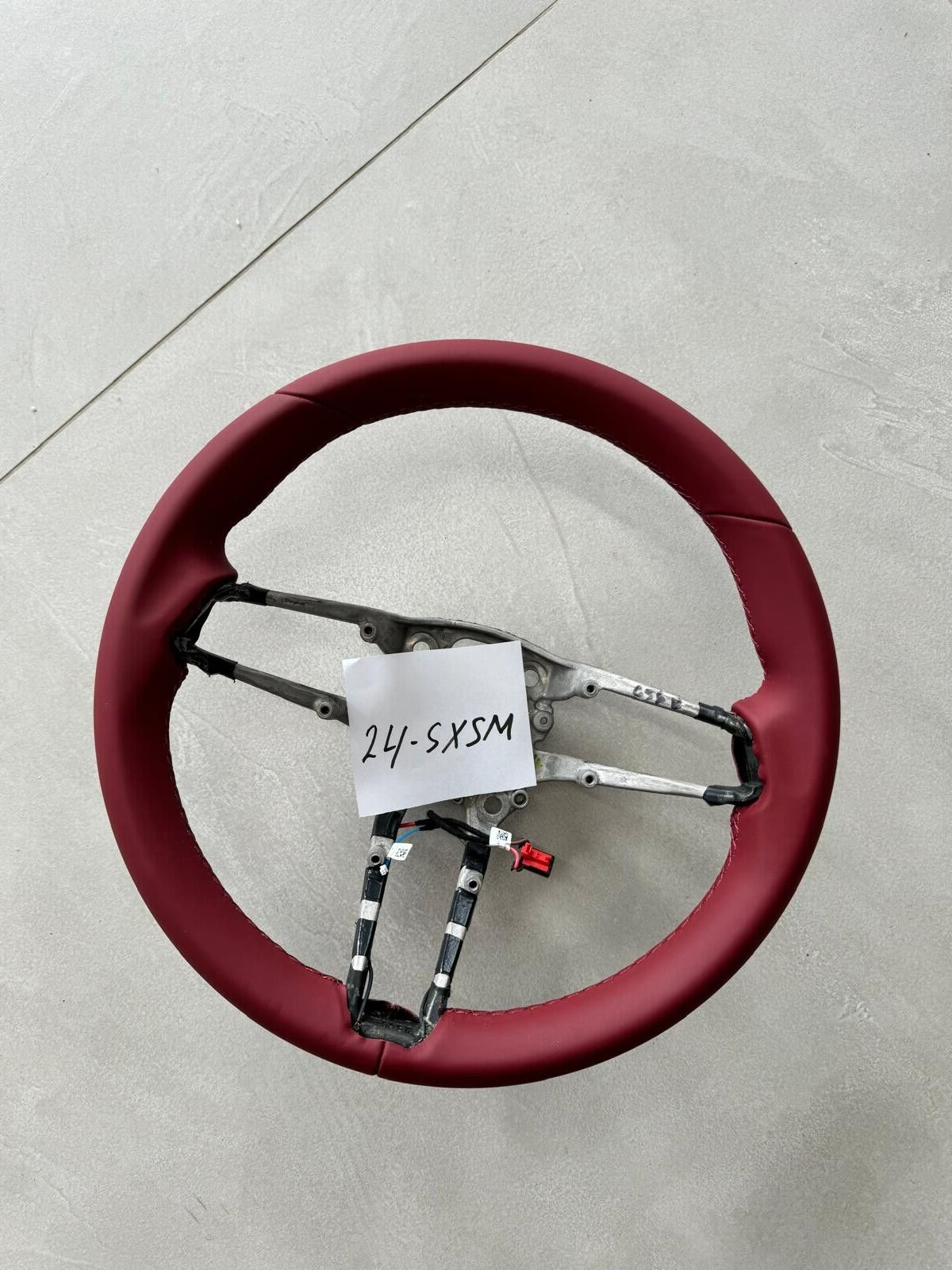PORSCHE LEERES RAHMEN LENKRAD BEHEIZT ROT LEDER STEERING WHEEL FRAME NEW !! - Obrázek 16