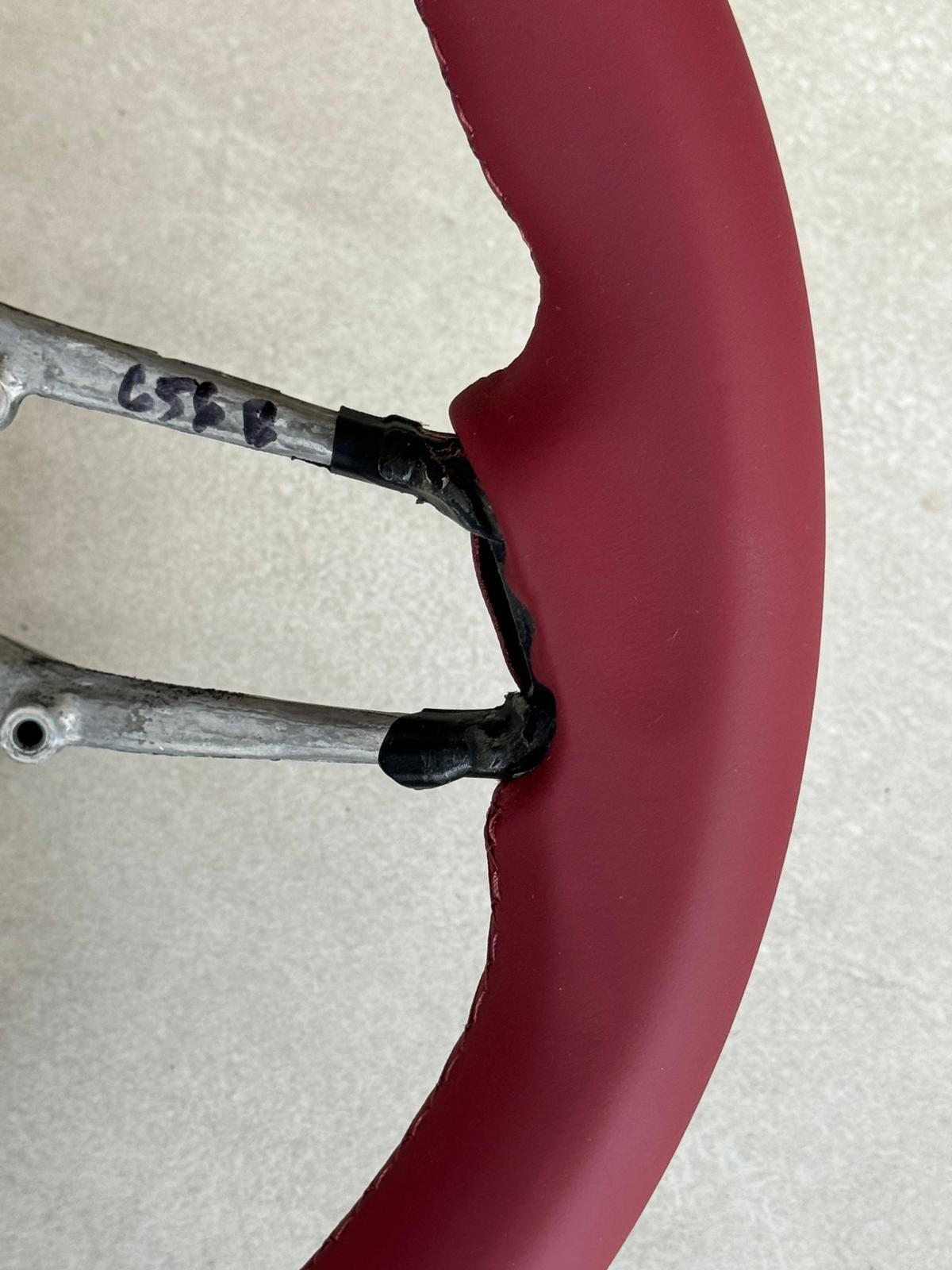 PORSCHE LEERES RAHMEN LENKRAD BEHEIZT ROT LEDER STEERING WHEEL FRAME NEW !! - Obrázek 7