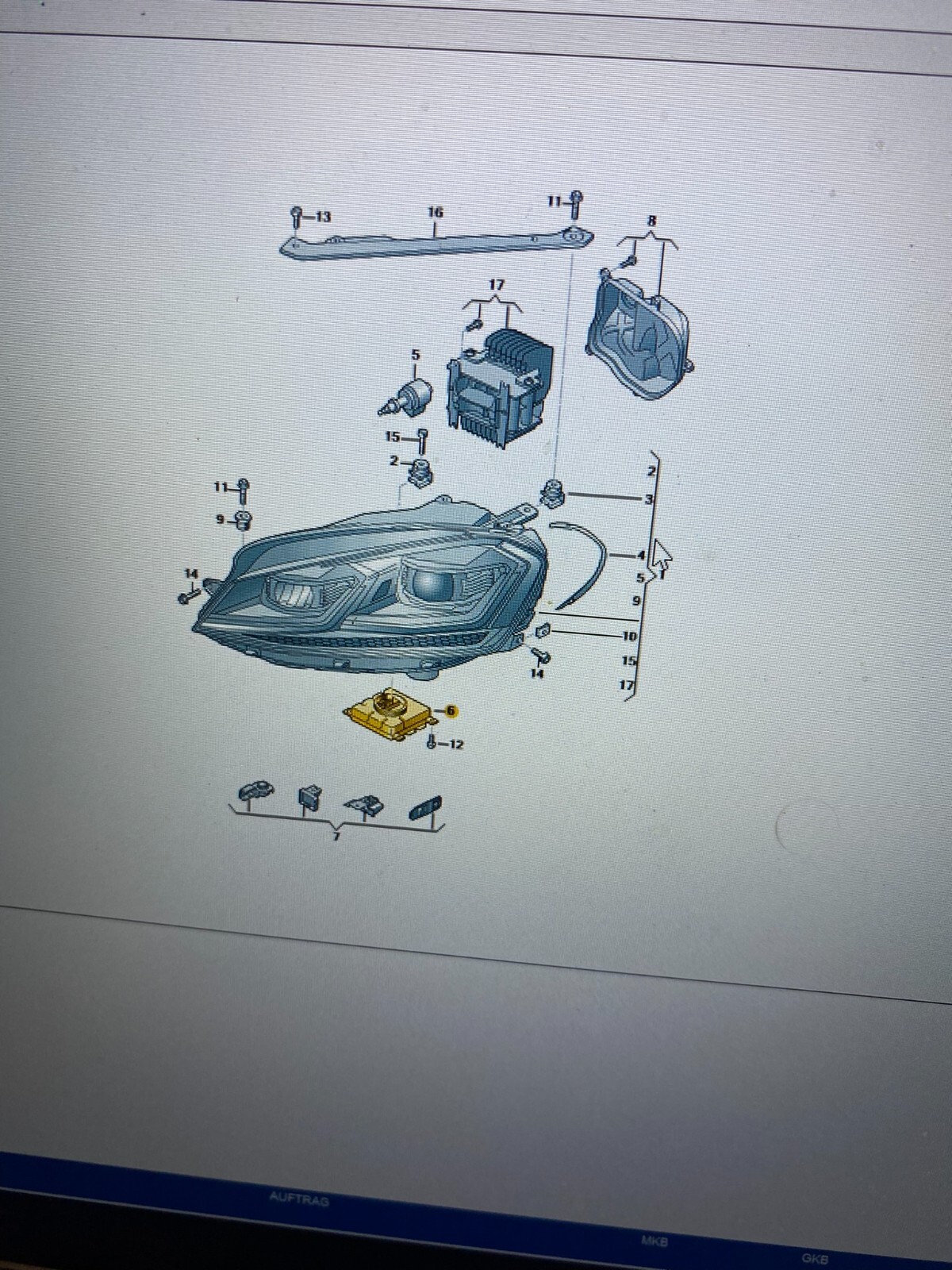 SKODA KODIAQ, KAROQ.. LED SCHEINWERFER LEISTUNGSMODUL 7P5941591AJ ORIG.NEU! - Obrázek 7