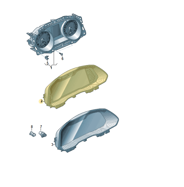 SKODA OCTAVIA IV 2020- KOMBIINSTRUMENT VIRTUAL CLUSTER COCKPIT 5E3920770B 0 KM - Obrázek 5