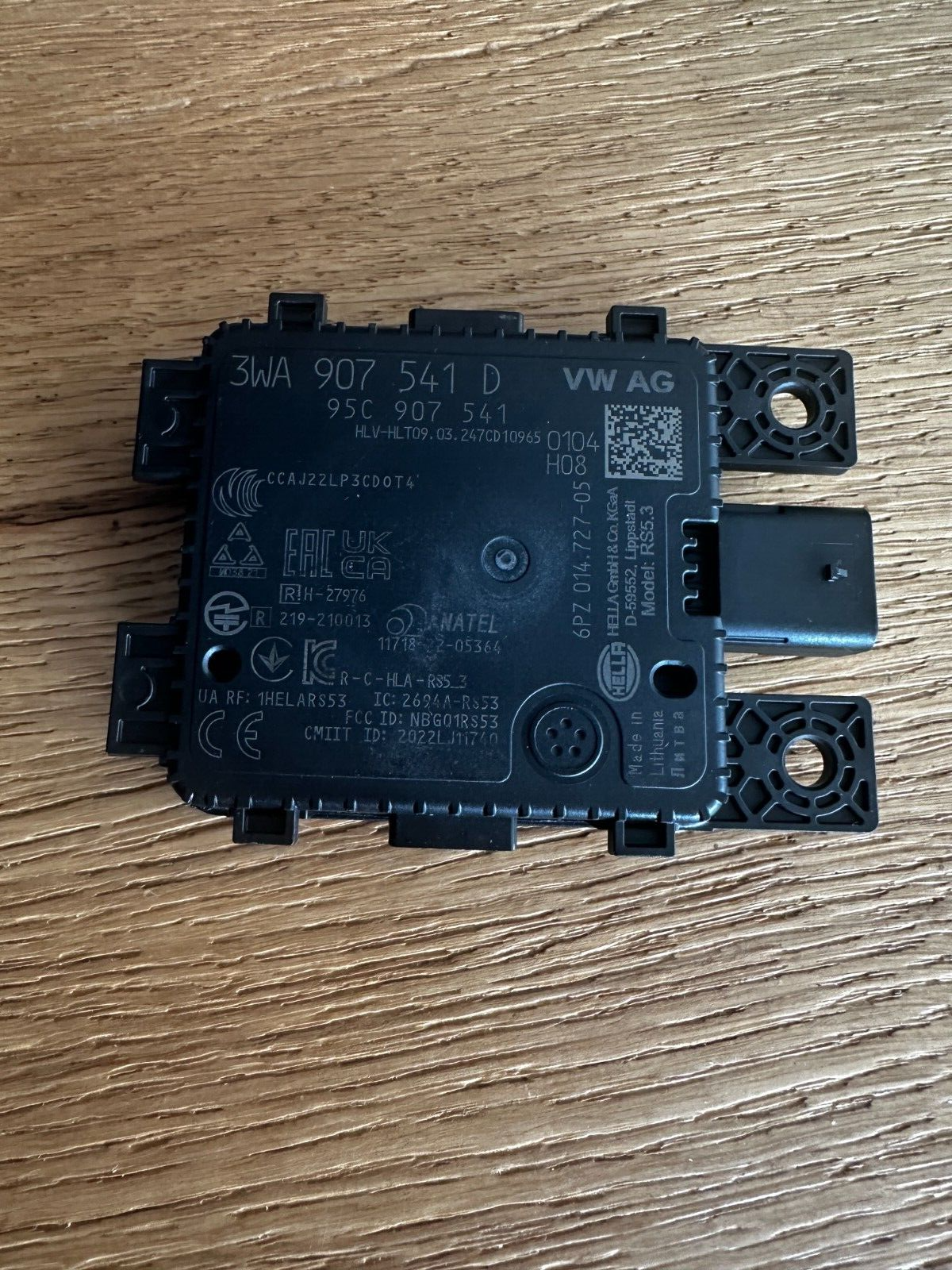 SKODA SUPERB KODIAQ 2024 ACC RADARSENSOR ABSTANDSREGELUNG 3WA907541D ORIG.NEU !! - Obrázek 12