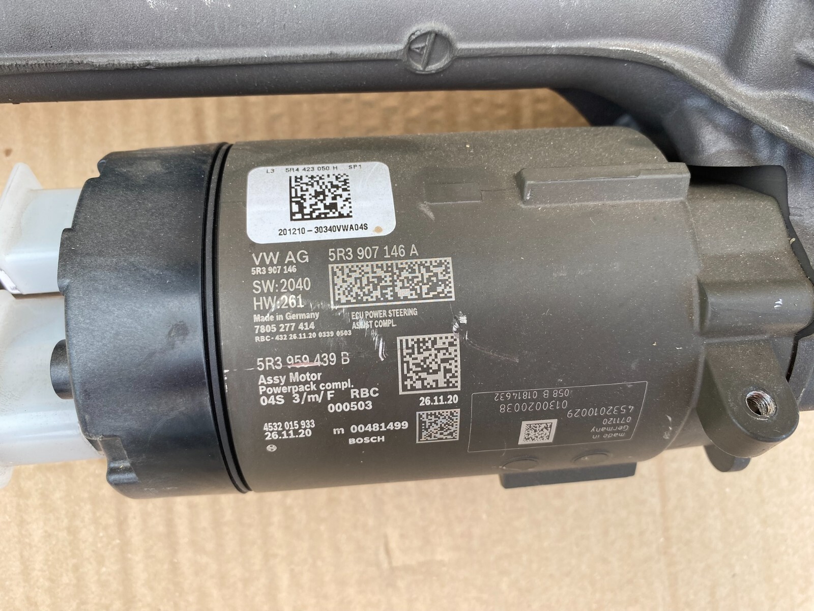 VOLKSWAGEN CADDY LENKGETRIEBE 5R4423050H KOMPLETTE ORIGINAL VW NEU TEIL !!!!!!! - Obrázek 6