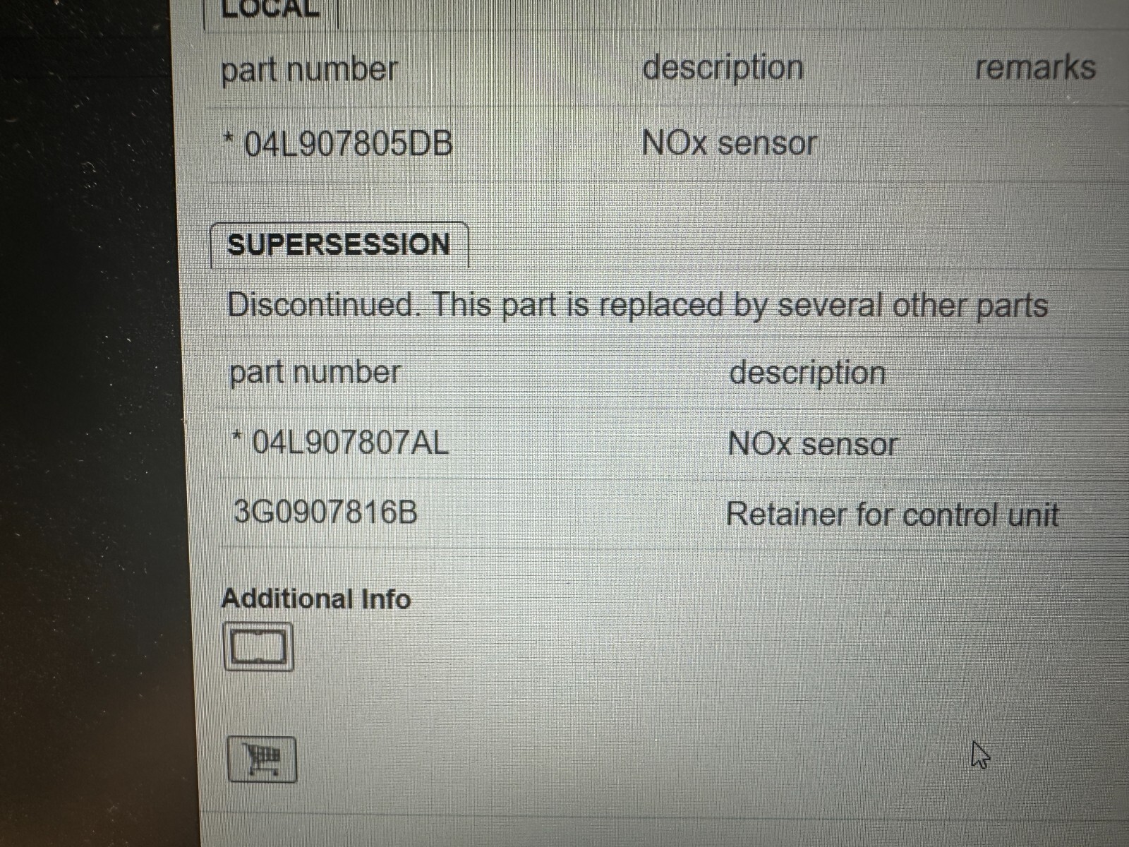 VW AUDI SEAT SKODA NOX-SENSOR LAMBDASONDE 04L907805DB ORIGINAL NEU!!! - Obrázek 11