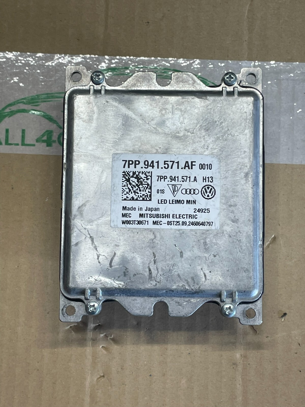 VW AUDI ŠKODA SCHEINWERFER STEUERGERÄT 7PP941571AF DEMONT V TEST CAR FAST NEU !