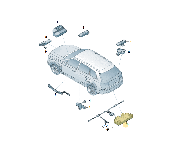 VW AUDI STEUERGERÄT FÜR HECKKLAPPENÖFFNUNG EASY OPEN 3G0962243F FAST NEU ORIG. ! - Obrázek 4