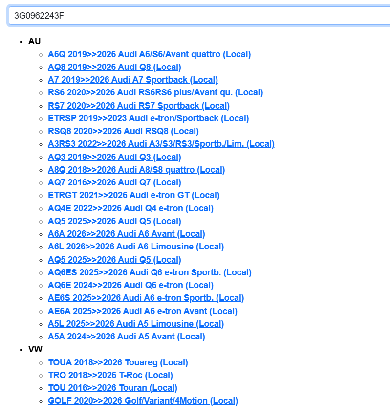 VW AUDI STEUERGERÄT FÜR HECKKLAPPENÖFFNUNG EASY OPEN 3G0962243F FAST NEU ORIG. ! - Obrázek 5