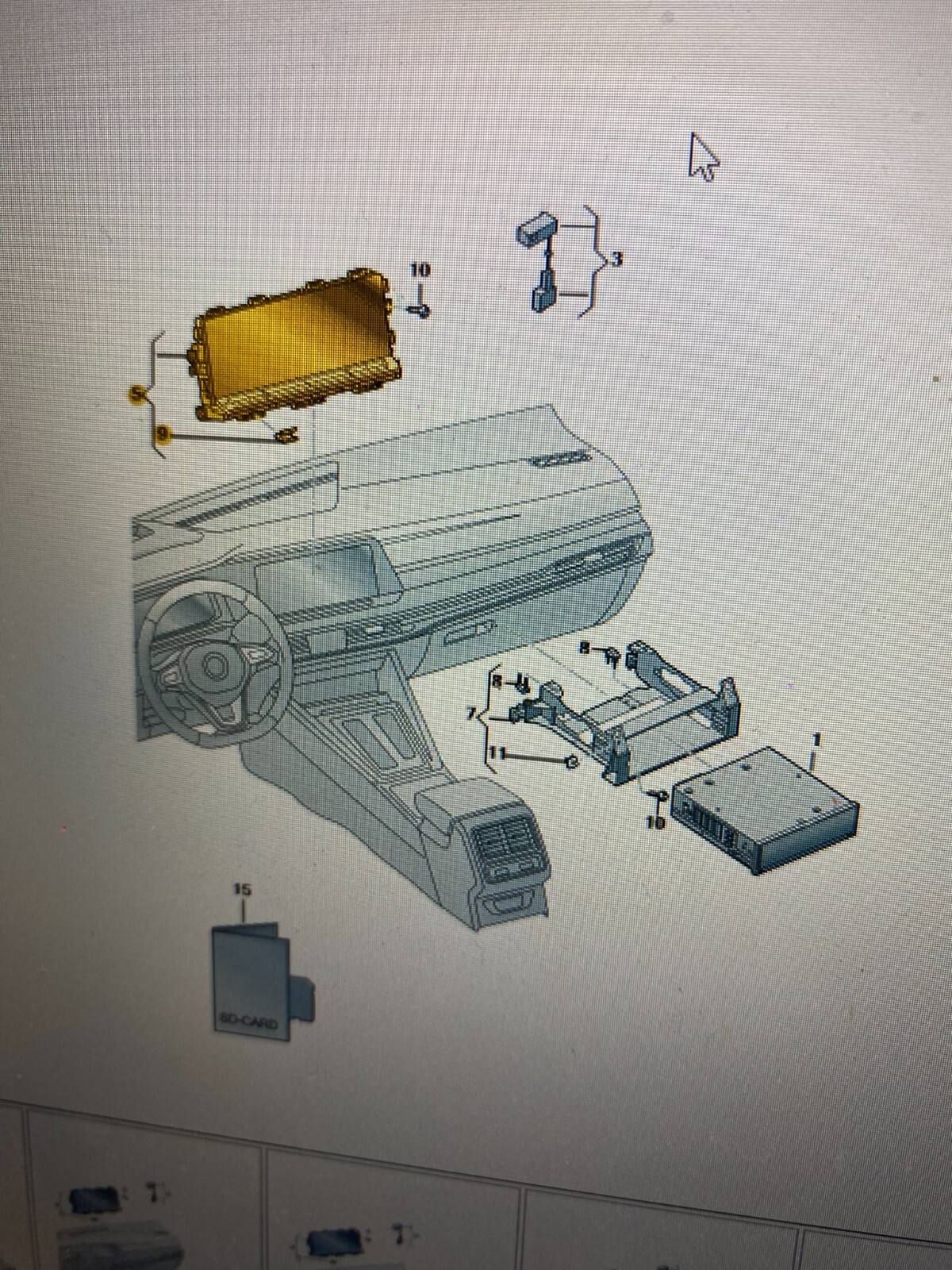 VW GOLF 8 2020-2021 VIRTUAL COCKPIT 5H0920340A+DISPLAY LCD 10ZOLL 5H0919605B NEU - Obrázek 17