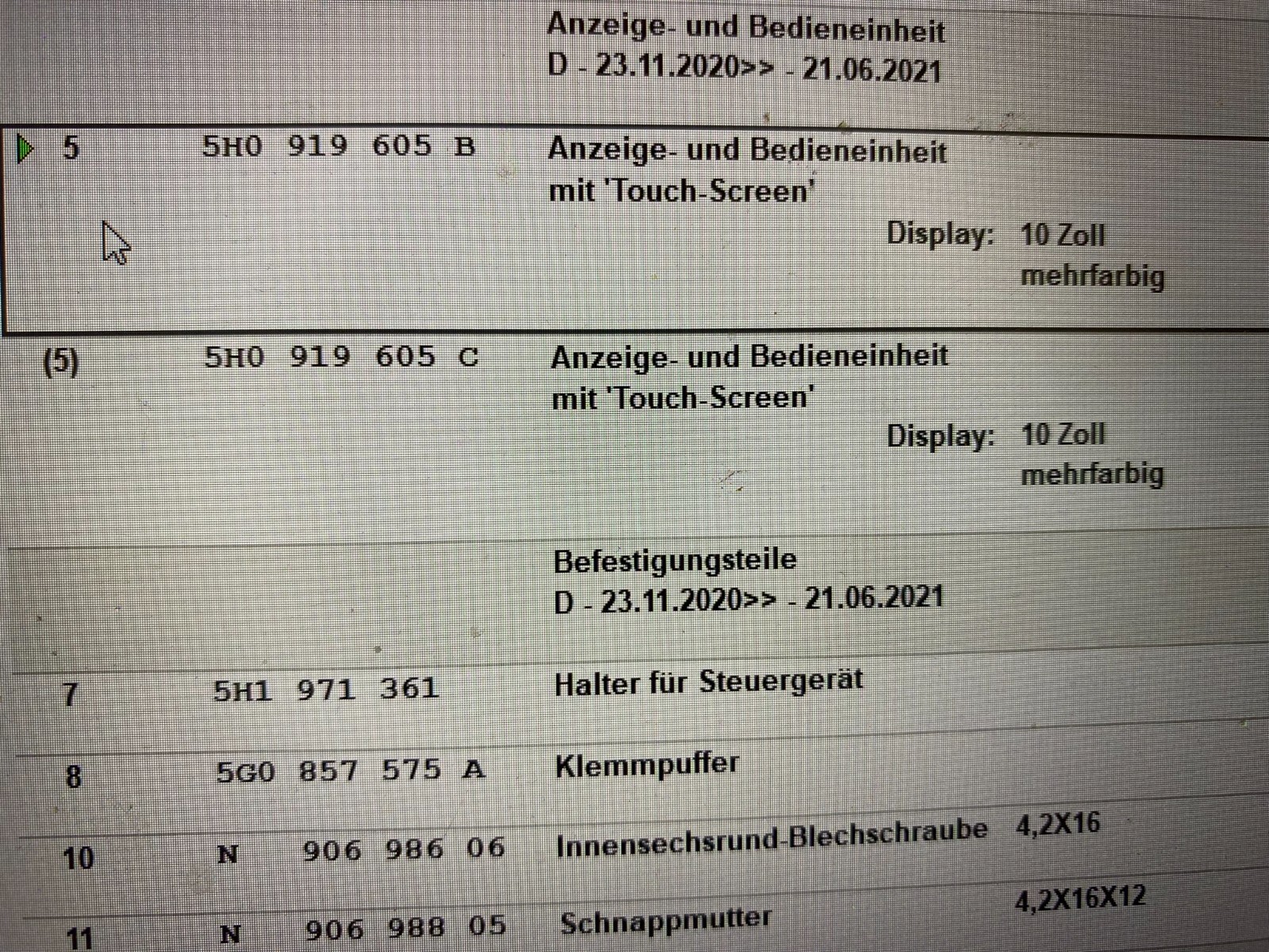 VW GOLF 8 2020-2021 VIRTUAL COCKPIT 5H0920340A+DISPLAY LCD 10ZOLL 5H0919605B NEU - Obrázek 18
